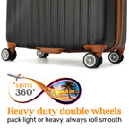 Travellty Collins 3-Piece Expandable Polycarbonate Luggage Set