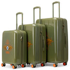 Travellty 3-Piece Expandable Polycarbonate Luggage Set