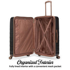 Travellty 3-Piece Expandable Polycarbonate Luggage Set