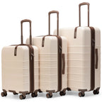 Travellty 3-Piece Expandable Polycarbonate Luggage Set