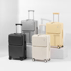 Front-Fastening Hardside Carry-On Suitcase
