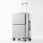 Front-Fastening Hardside Carry-On Suitcase