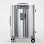 Front-Opening Aluminum Carry-On Suitcase