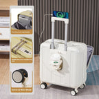 18-Inch Full-Opening Hardside Carry-On Suitcase