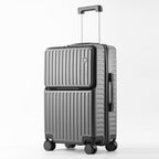 Front-Fastening Hardside Carry-On Suitcase
