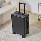 Aluminum-Frame Carbon Fiber Carry-On Suitcase