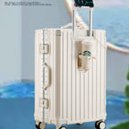 TSA-Lock Aluminum Carry-On Suitcase