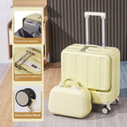 18-Inch Full-Opening Hardside Carry-On Suitcase