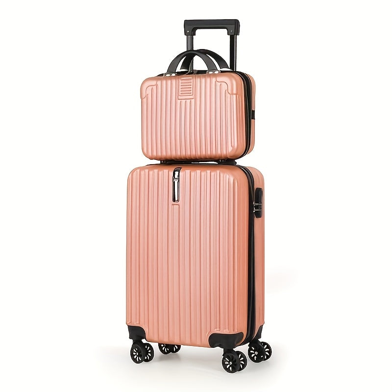 2-Piece Hardside Luggage Set with Matching Handbag